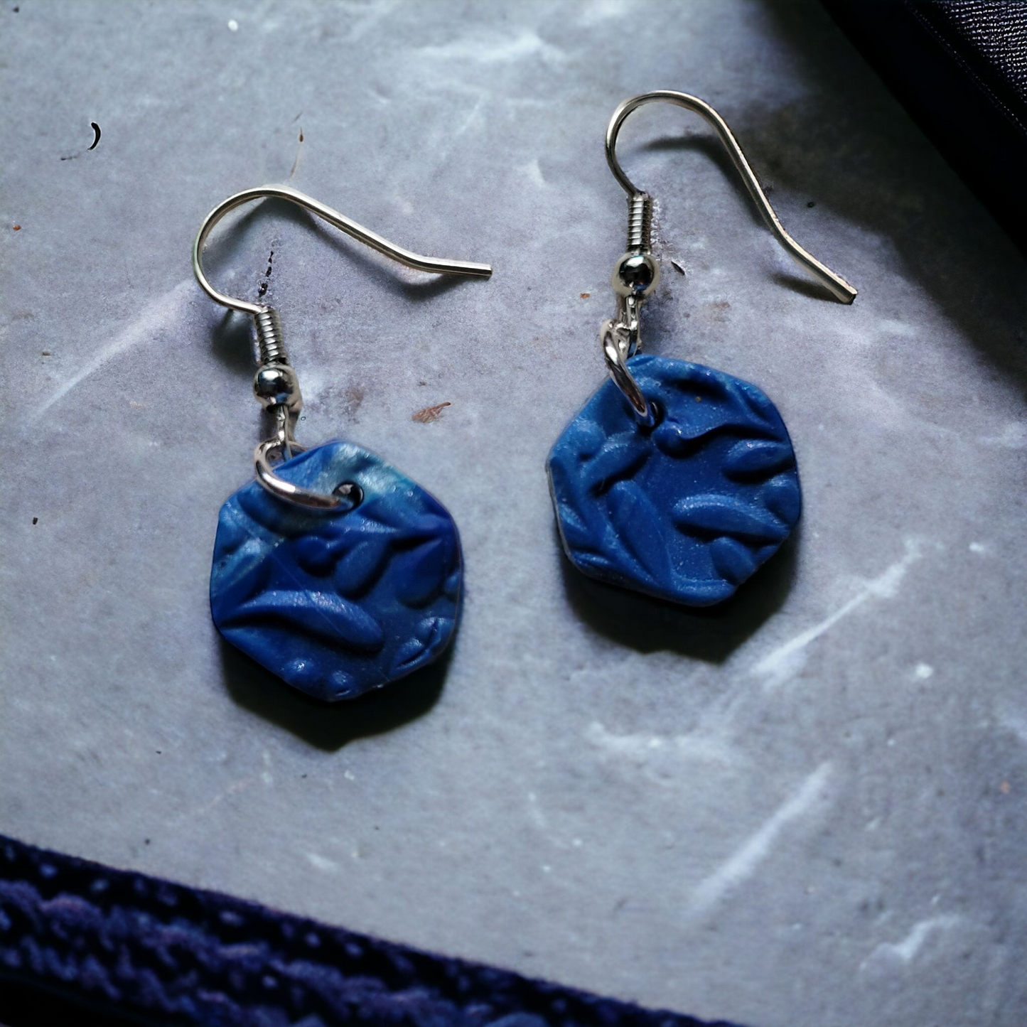 Dark Blue Earrings, women's earrings